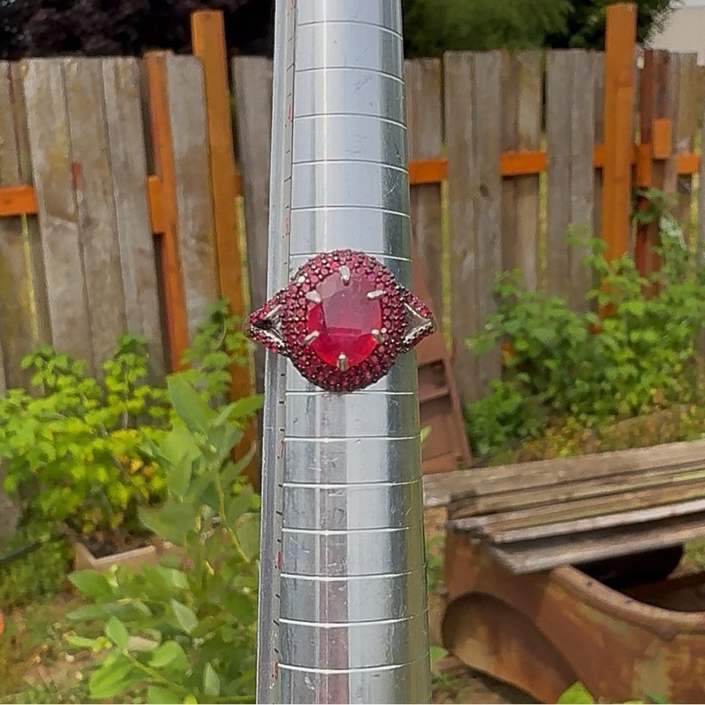 Stunning Antique 14k Ruby Red Ring WATCH VIDEO!